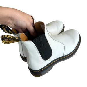 Dr Marten White Chelsea Boots